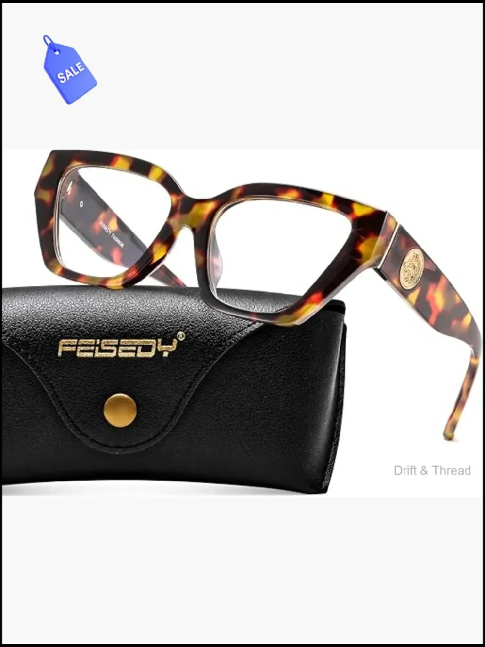 Trendy Cat Eye Blue Light Blocking Glasses for Women - Full Rim, Clear Lenses,